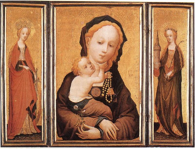MASTER of Saint Veronica Triptych China oil painting art